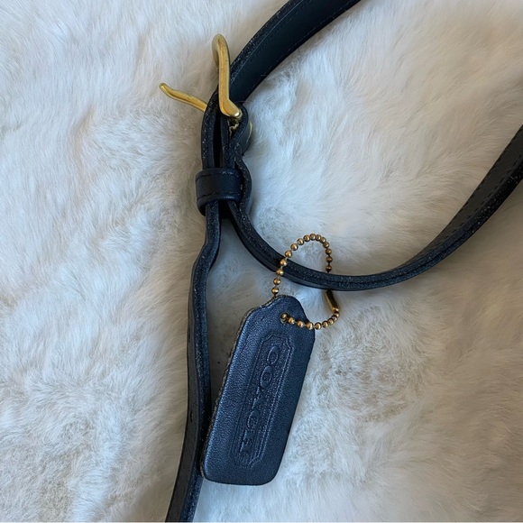 Coach Vintage 9978 Black Leather Crossbody Scooter Sidepack Bag - Picture 10 of 11